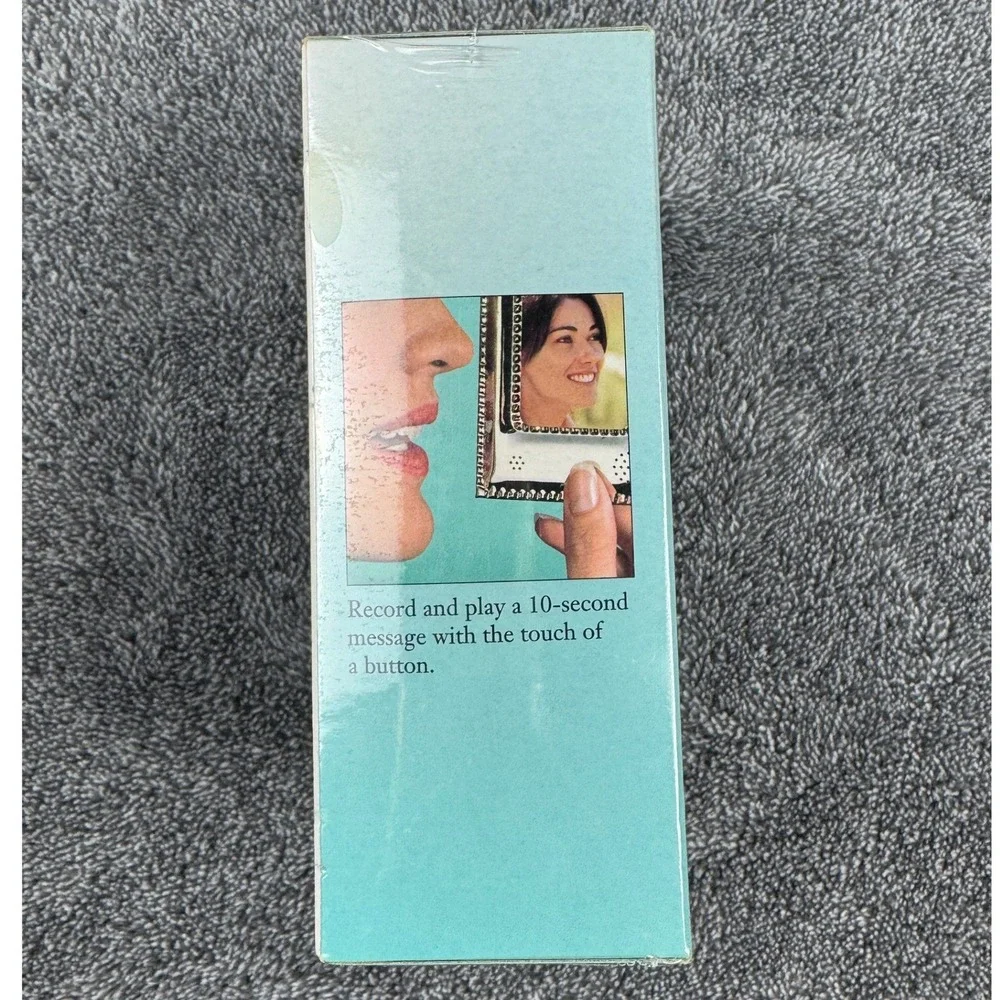 Sharper Image Talking Pictures Photo Frame Chrome 2x3‎ Recordable Message PT810